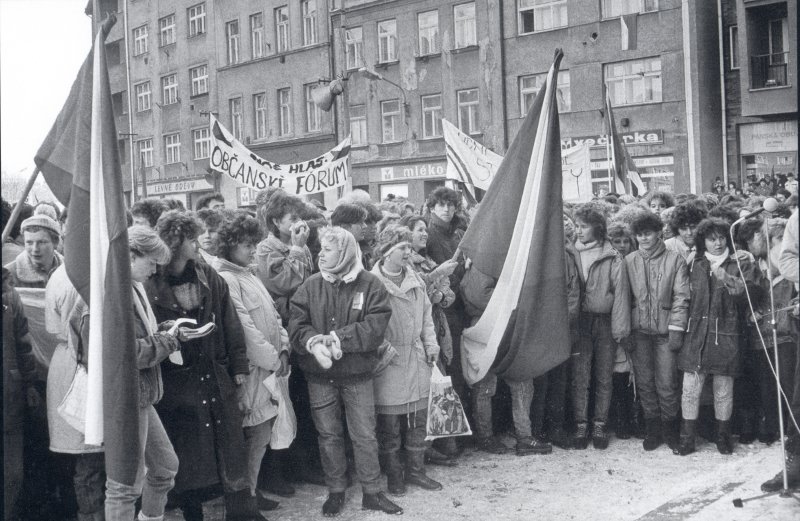Krnov - generální stávka 27. 11. 1989
