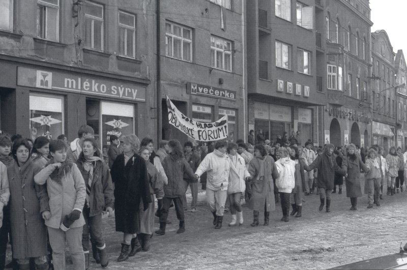 Krnov - generální stávka 27. 11. 1989